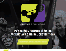 Tablet Screenshot of crossfitpushinweight.com